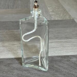 Glass Oil Lamp Triangle Decorative Home Decor Accent Lighting Minimalist Ambient
